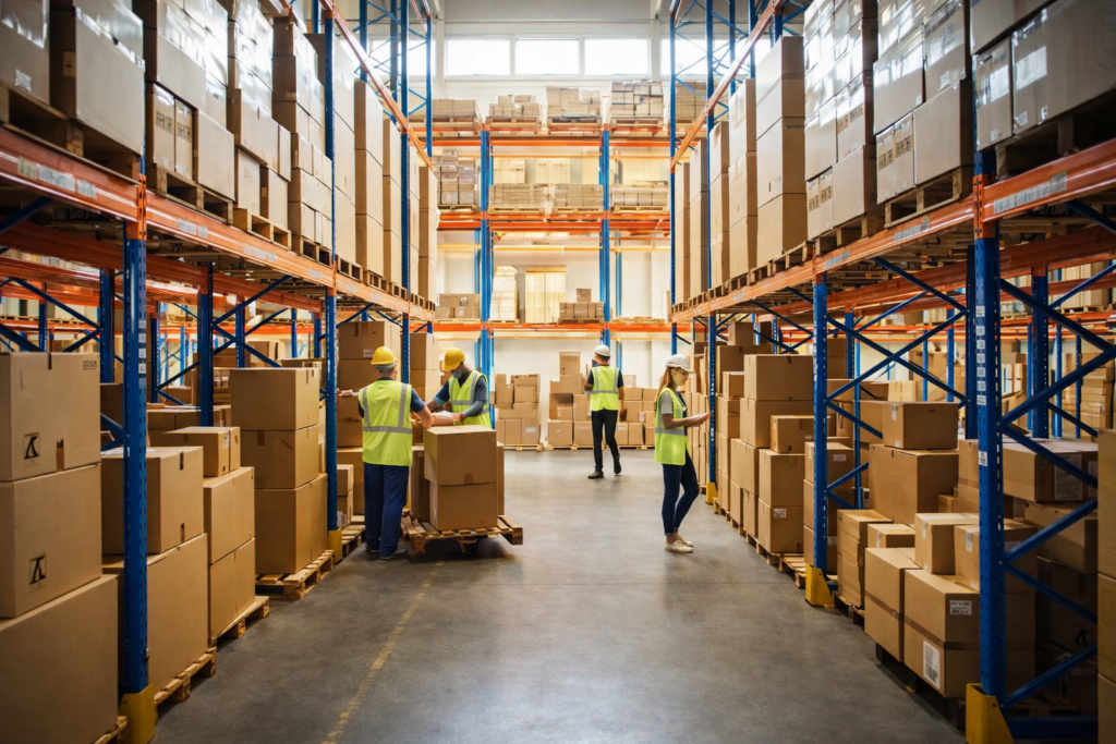 Almacén que muestra un cuello de botella